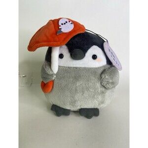 Gatcha Penguin Plush Stuffed Animal Toy Holding Umbrella